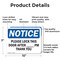 Signmission Please Lock This Door After _ Pm Thank You, 10 in W x Rectangle, Aluminum OS-2PACK-NS-A-710-L-17520 - alternate 4